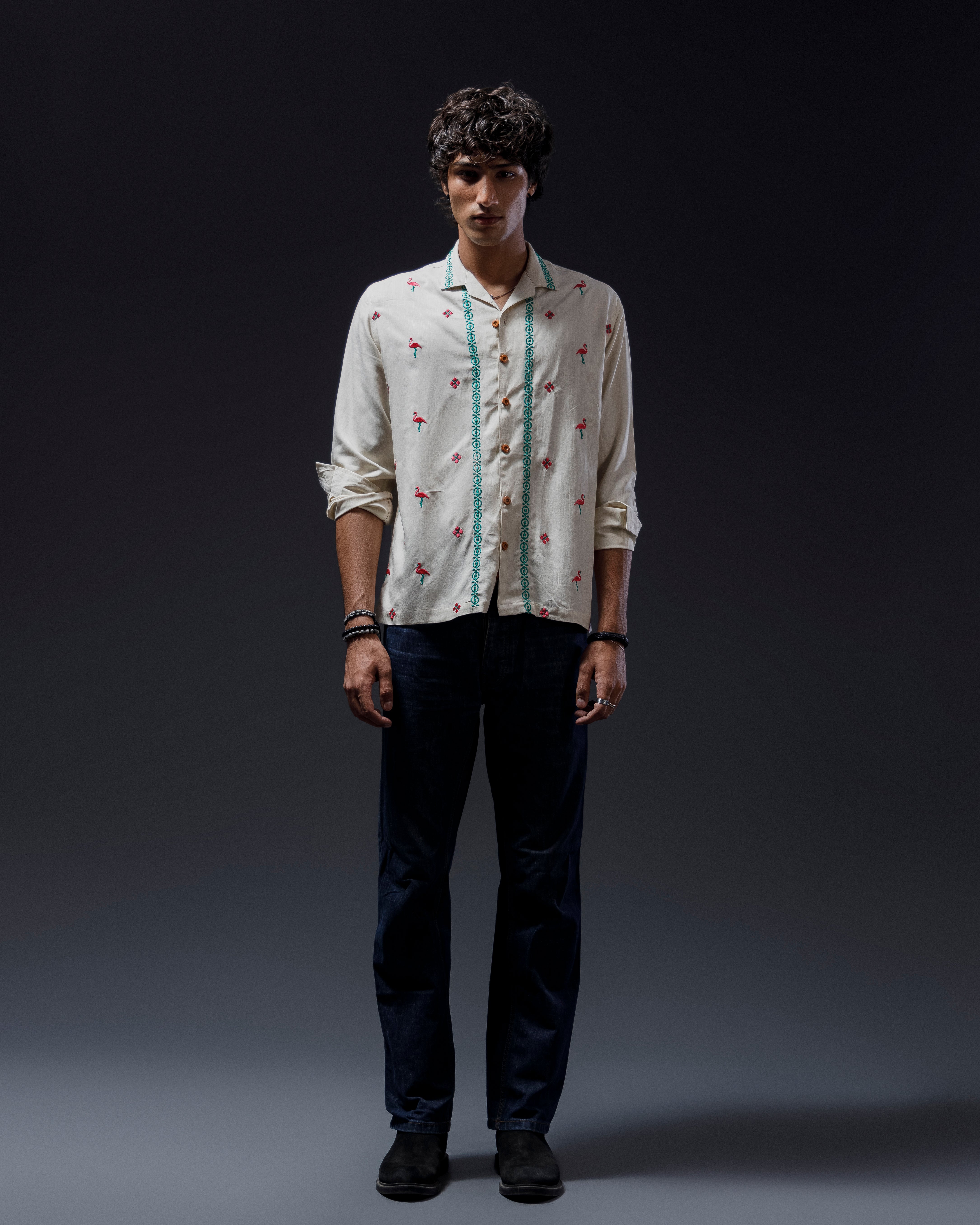 گلابی پنک | Embroidery Shirt