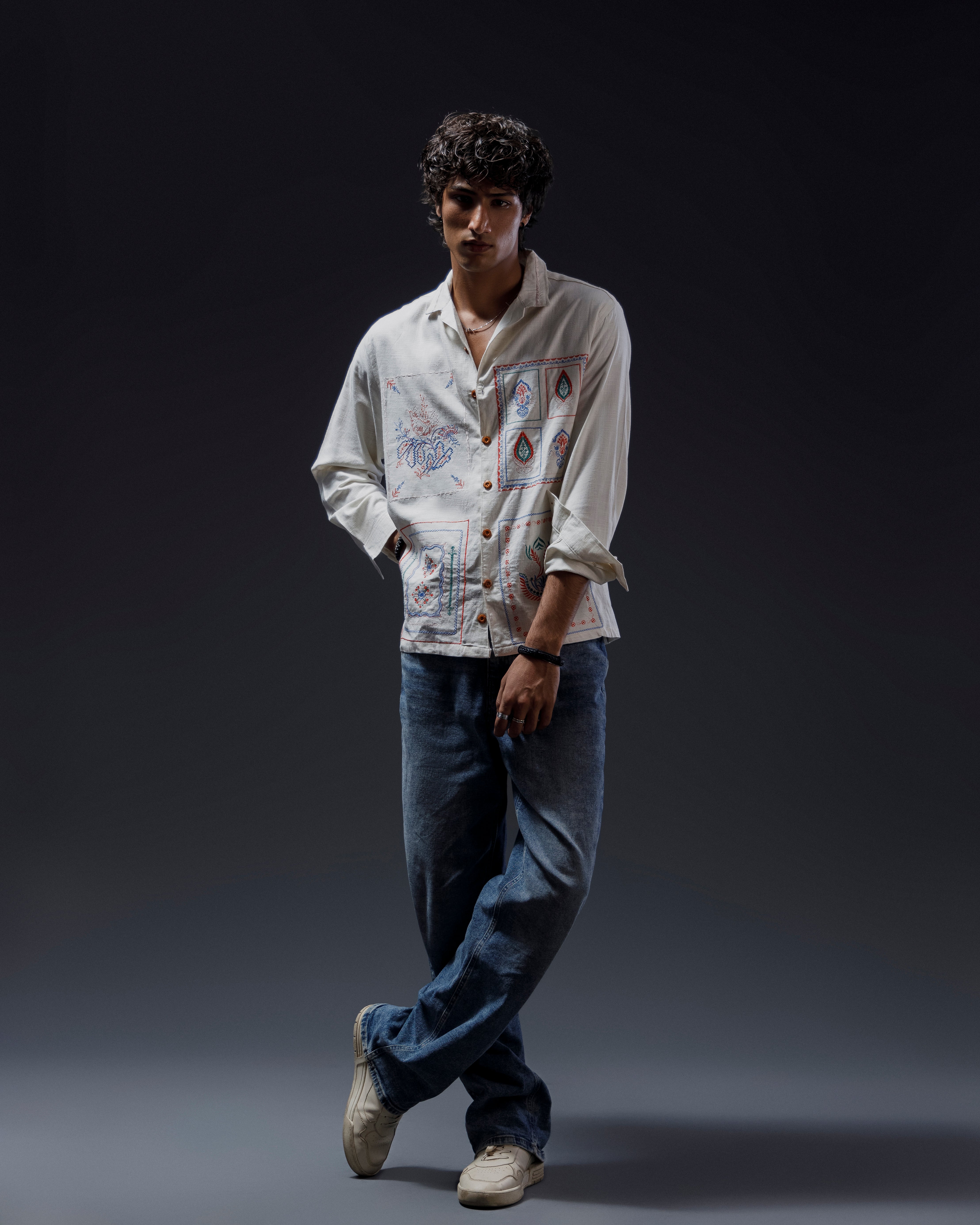 سادہ جمال | Embroidery Shirt