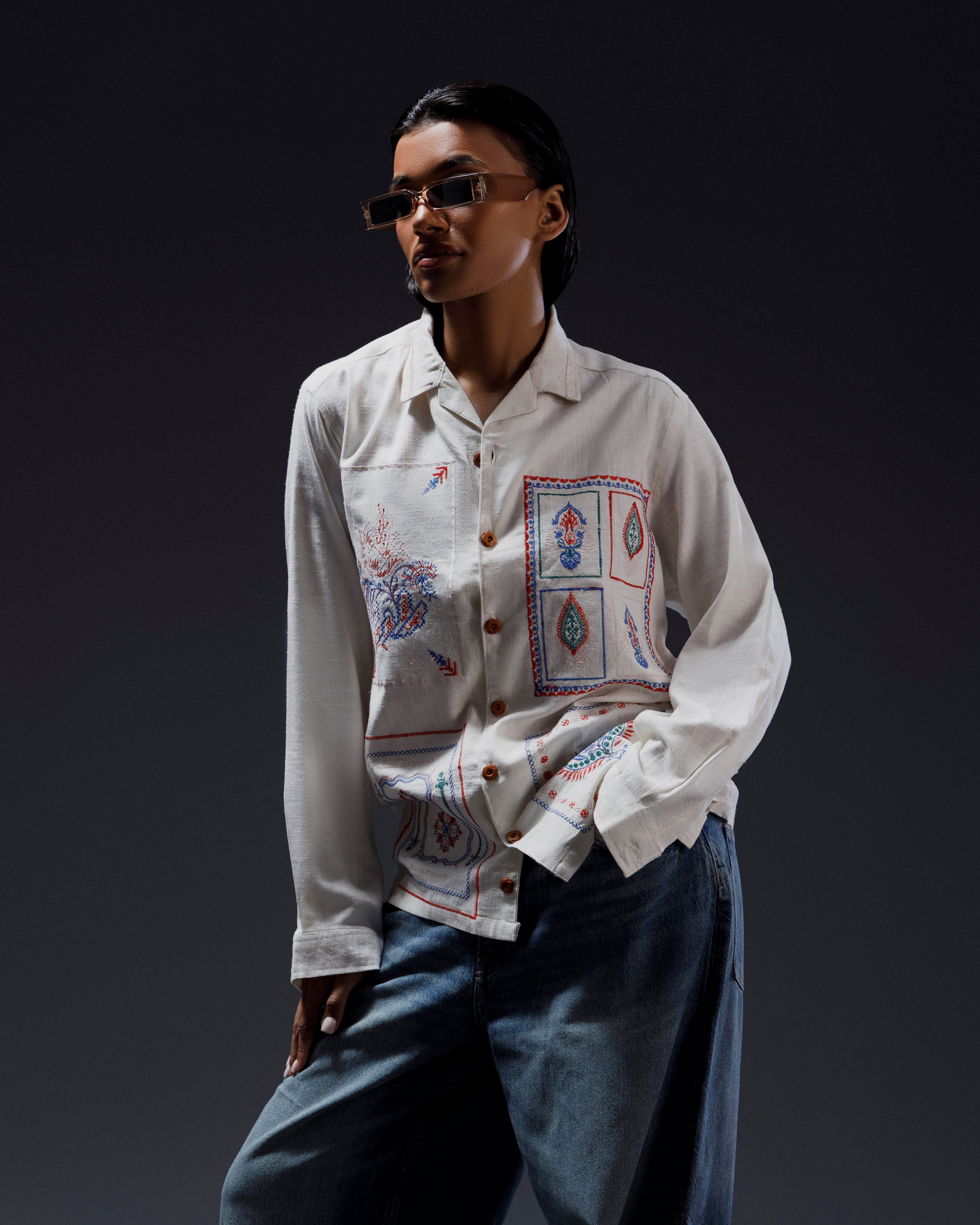 سادہ جمال | Embroidery Shirt