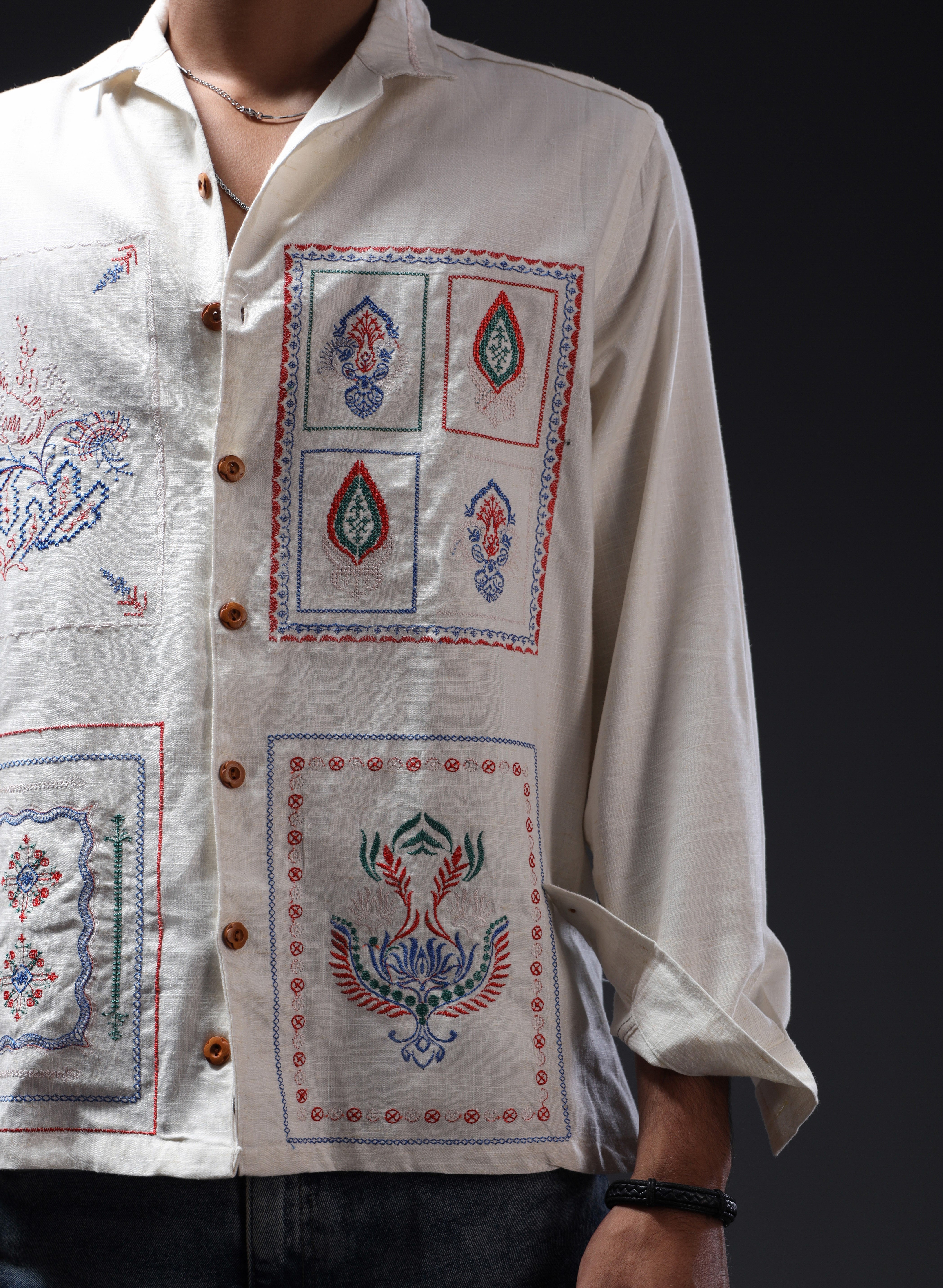 سادہ جمال | Embroidery Shirt