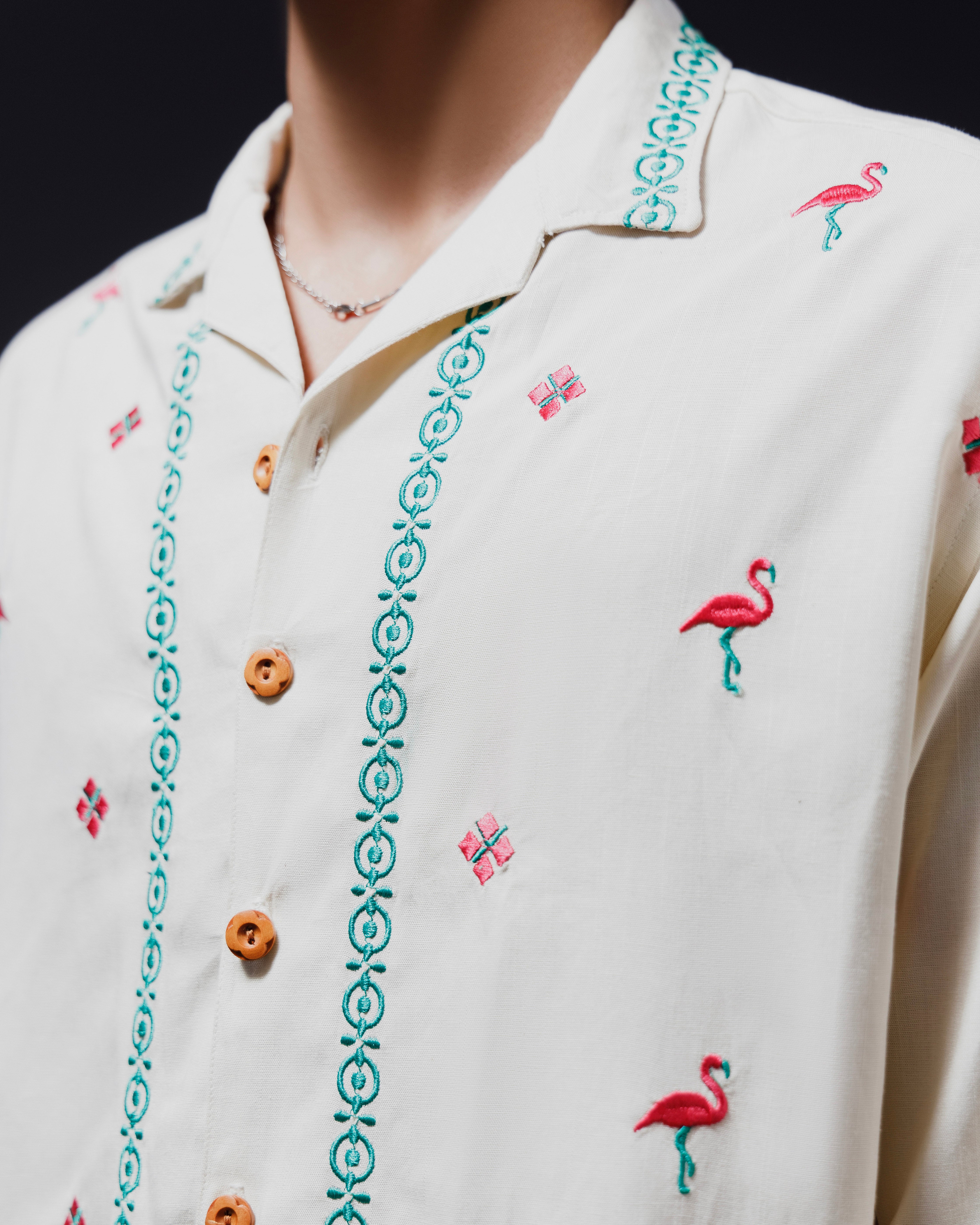 گلابی پنک | Embroidery Shirt