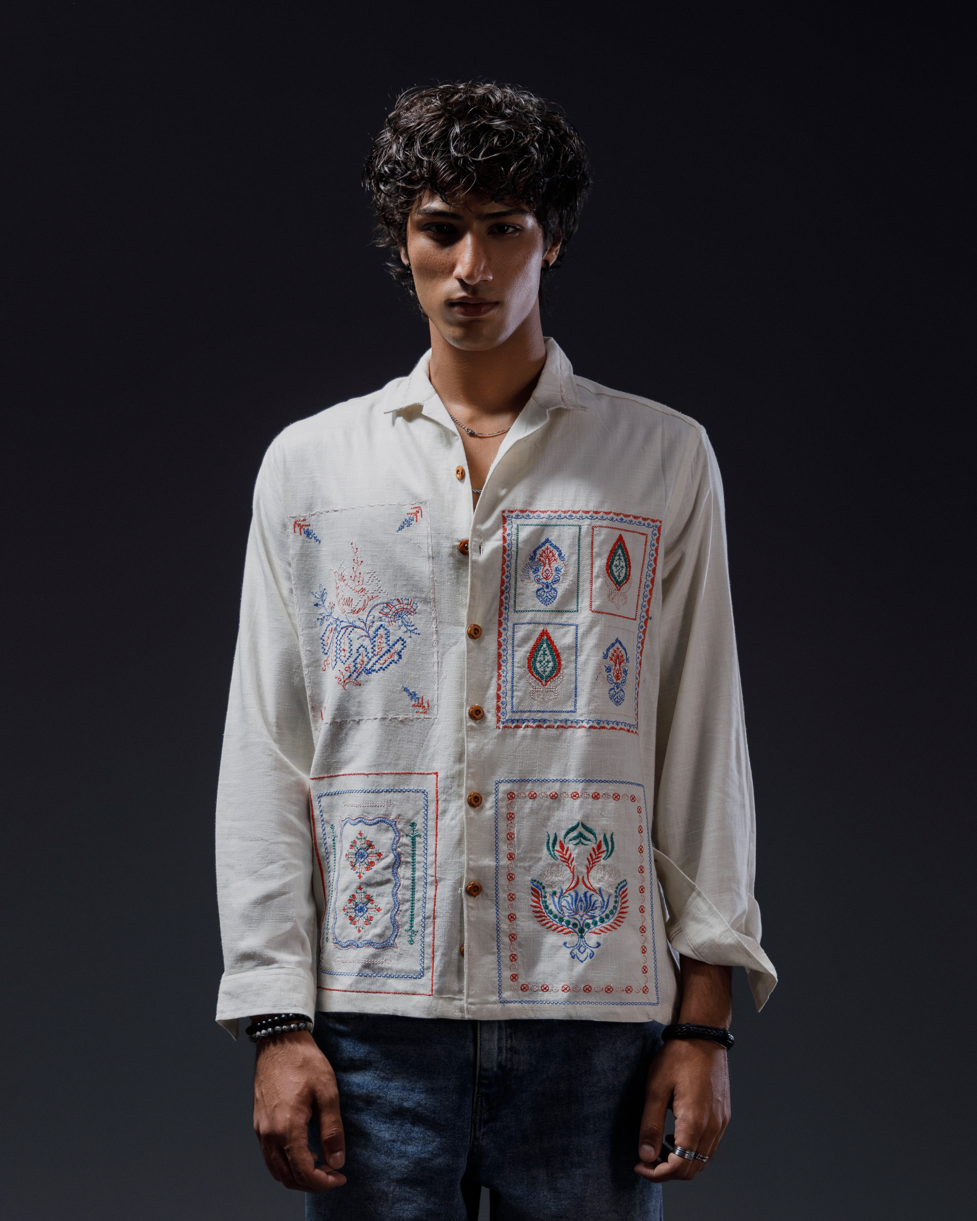 سادہ جمال | Embroidery Shirt